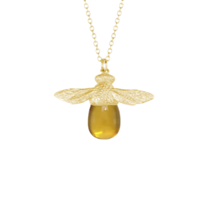 Bee-Impressed Gemstone Necklace