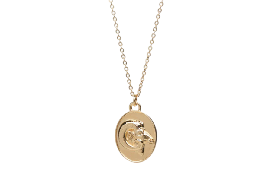 Gold-Plated Zodiac Pendant Necklace