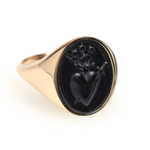 Intaglio Ring with Sacred Coronary heart Design