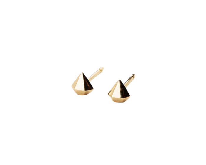 Single Half Diamond Stud Earring