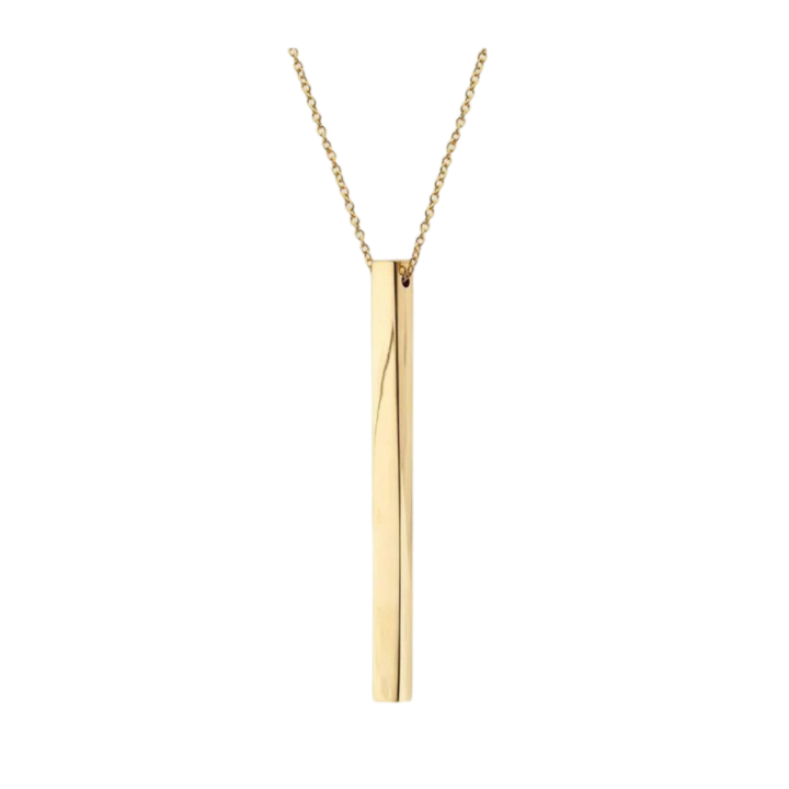 Slim Bar Pendant Necklace