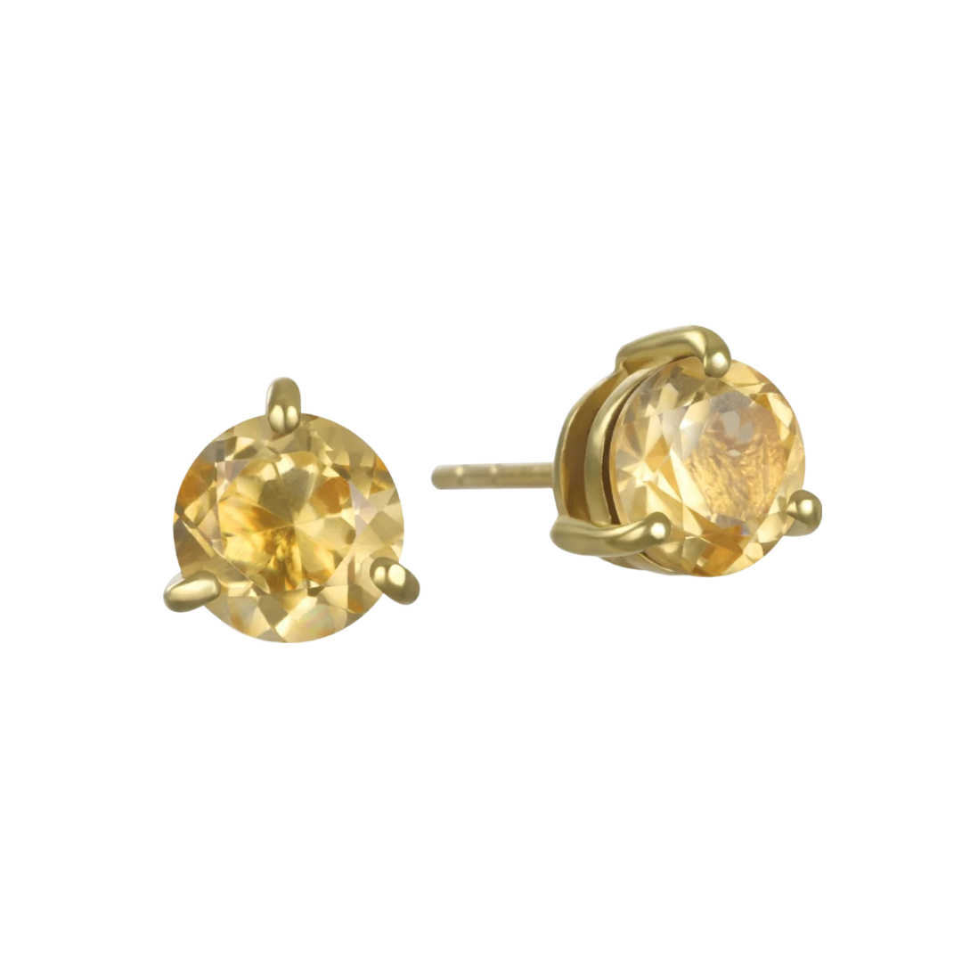 Timeless Birthstone Stud Earrings